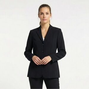 GERRY WEBER Classic Black 3 Button Blazer Slash Pockets Lined US Sz 10